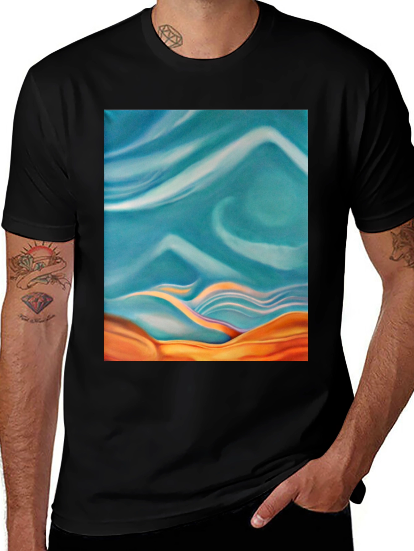 Abstract Art Graphic Tee - Cool & Stylish