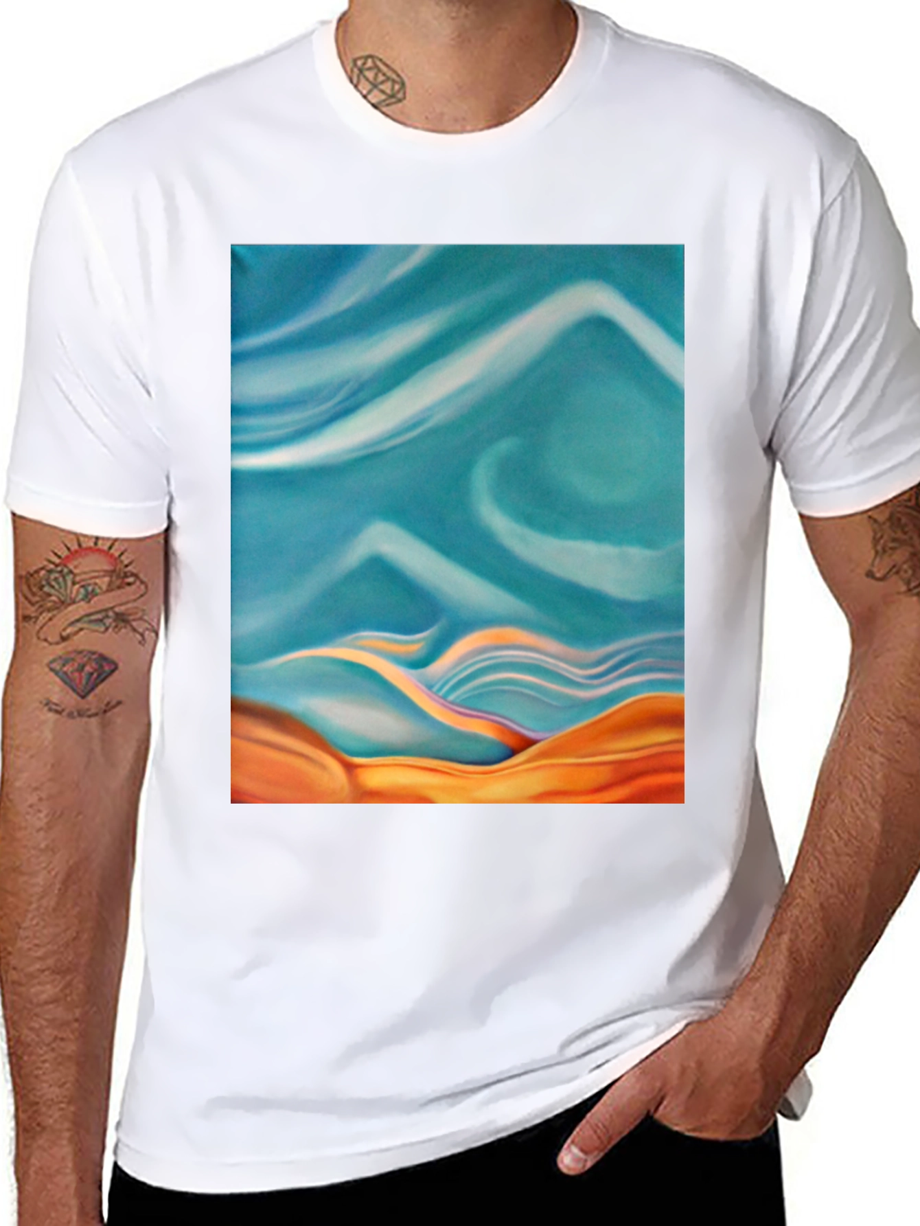 Abstract Art Graphic Tee - Cool & Stylish