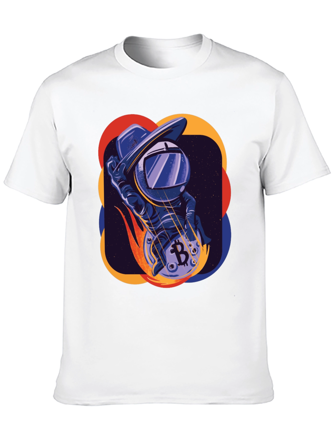 Bitcoin Astronaut Black Graphic Tee