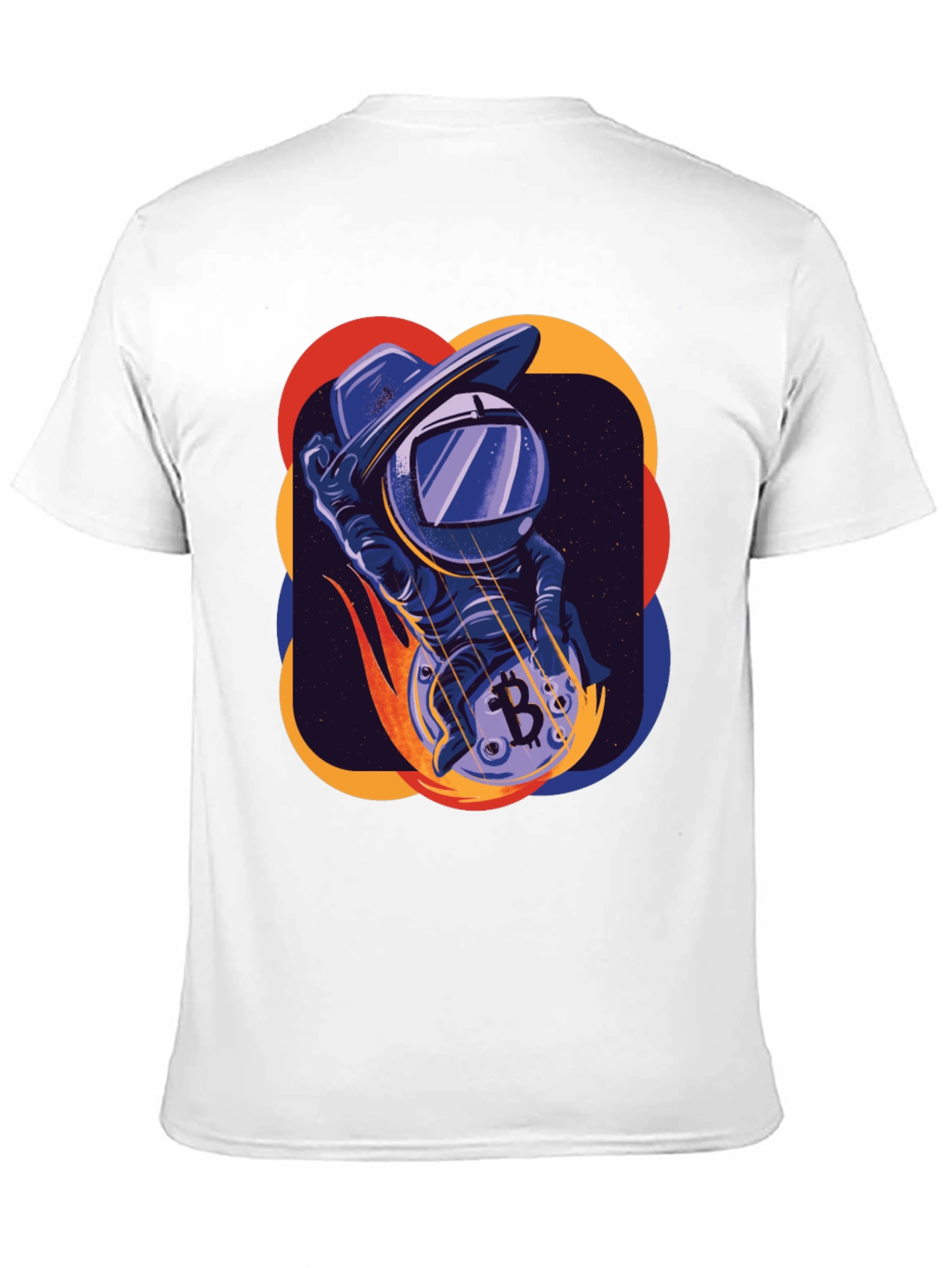 Bitcoin Astronaut Black Graphic Tee