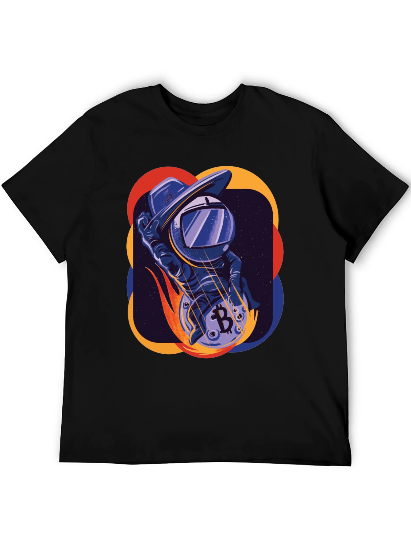 Bitcoin Astronaut Black Graphic Tee