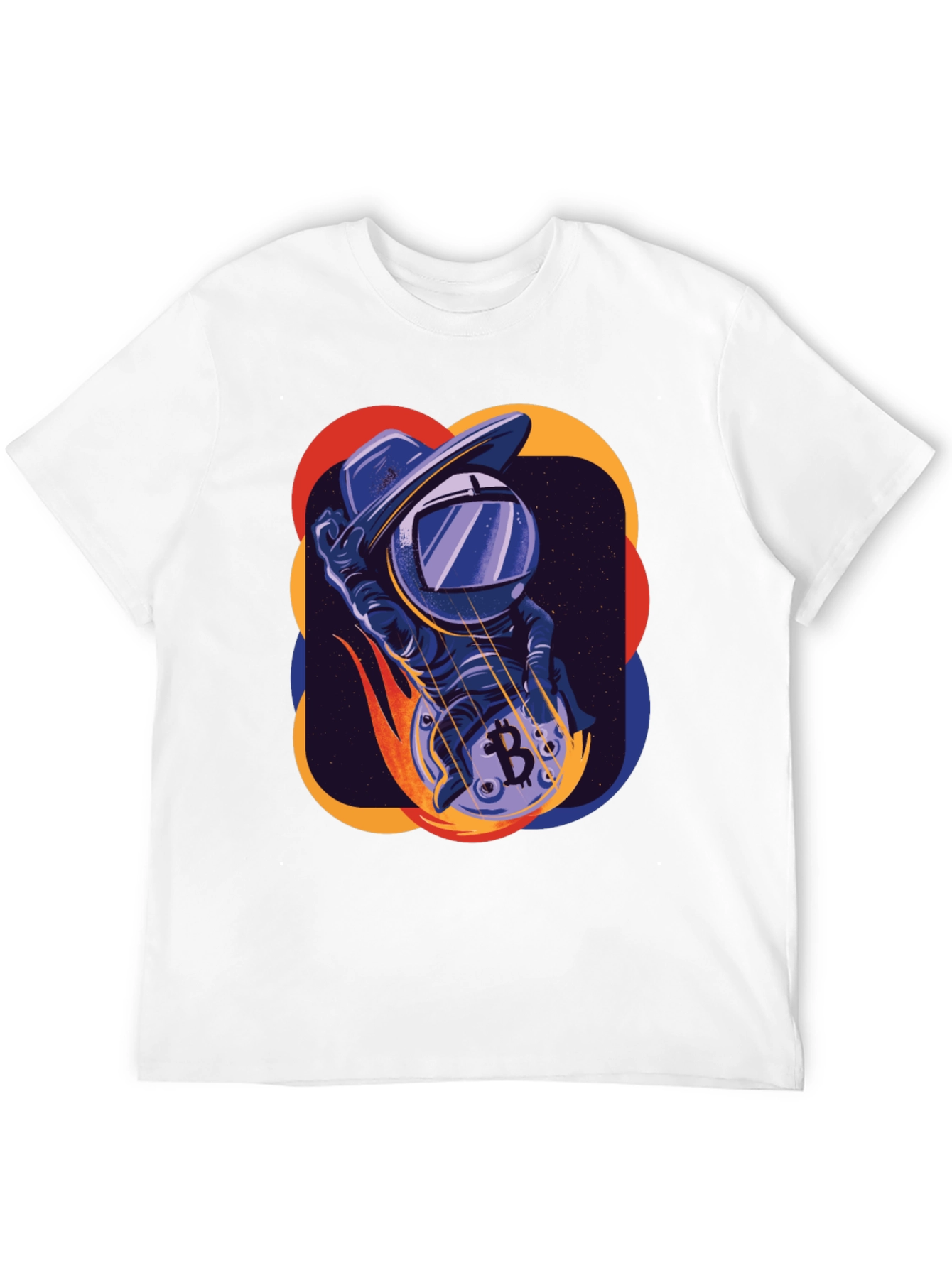 Bitcoin Astronaut Black Graphic Tee