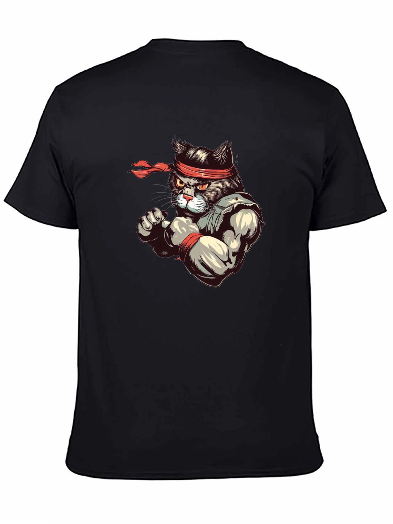 Martial Arts Cat T-Shirt - Ninja Cat Tee