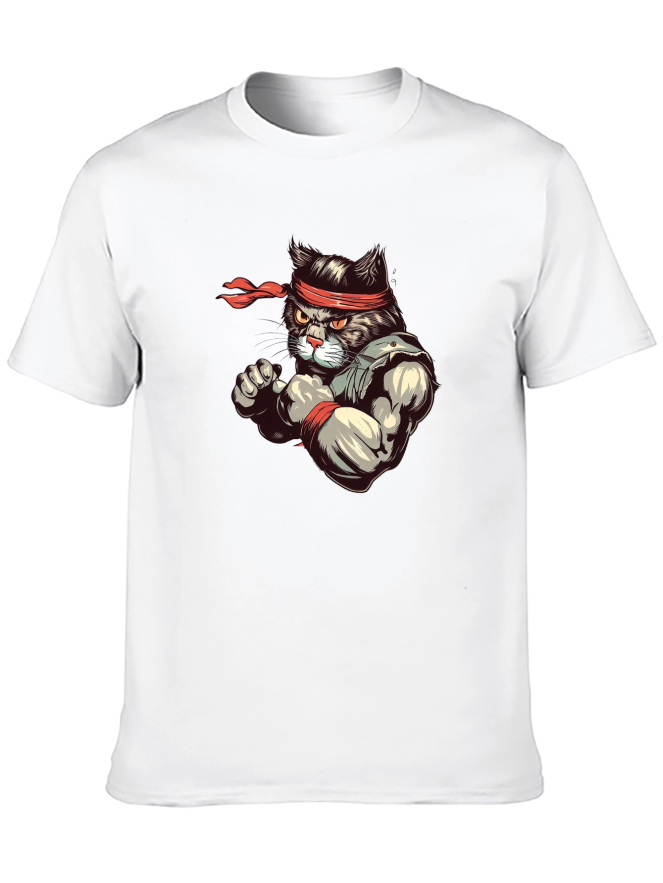 Martial Arts Cat T-Shirt - Ninja Cat Tee