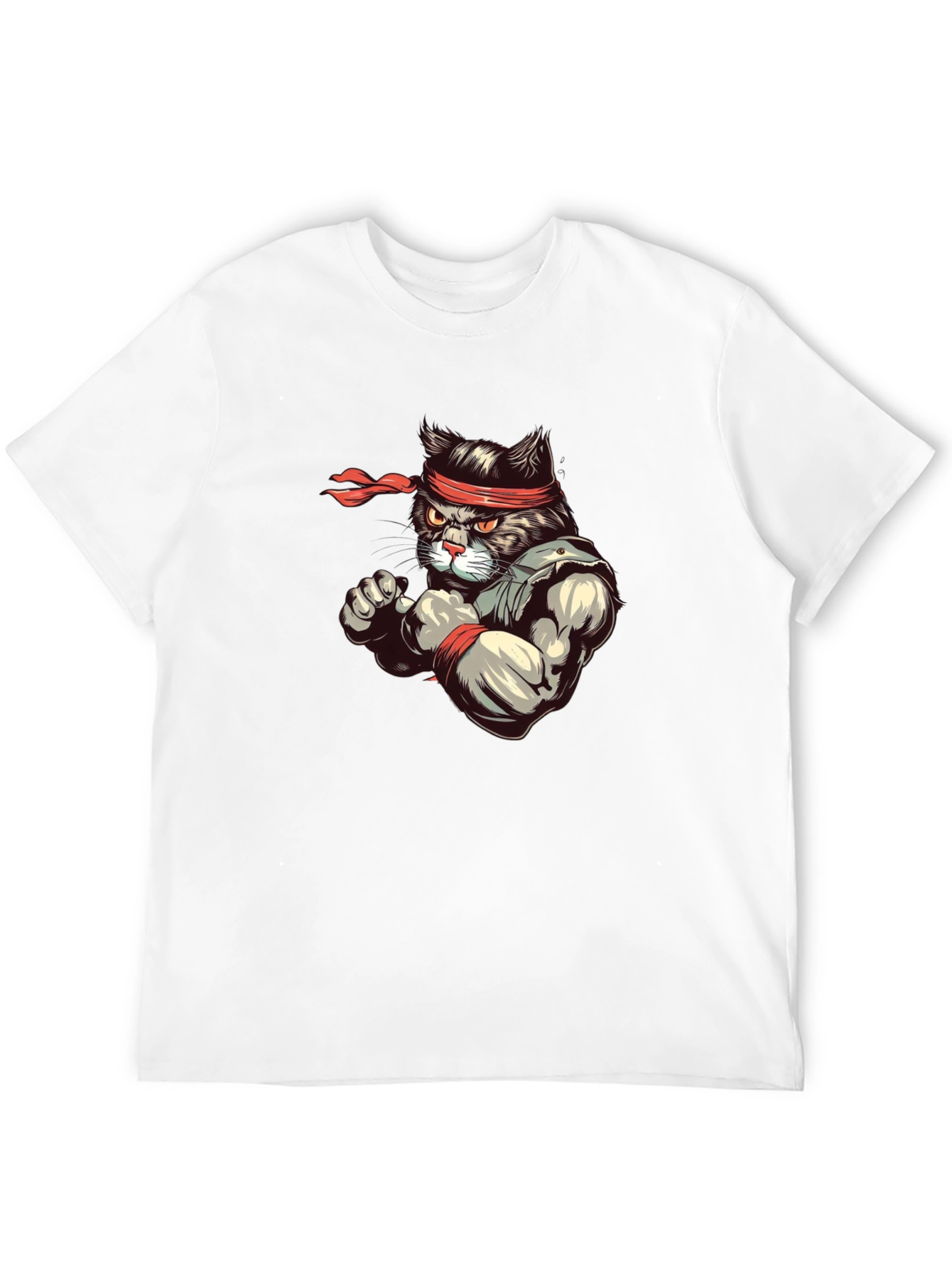Martial Arts Cat T-Shirt - Ninja Cat Tee