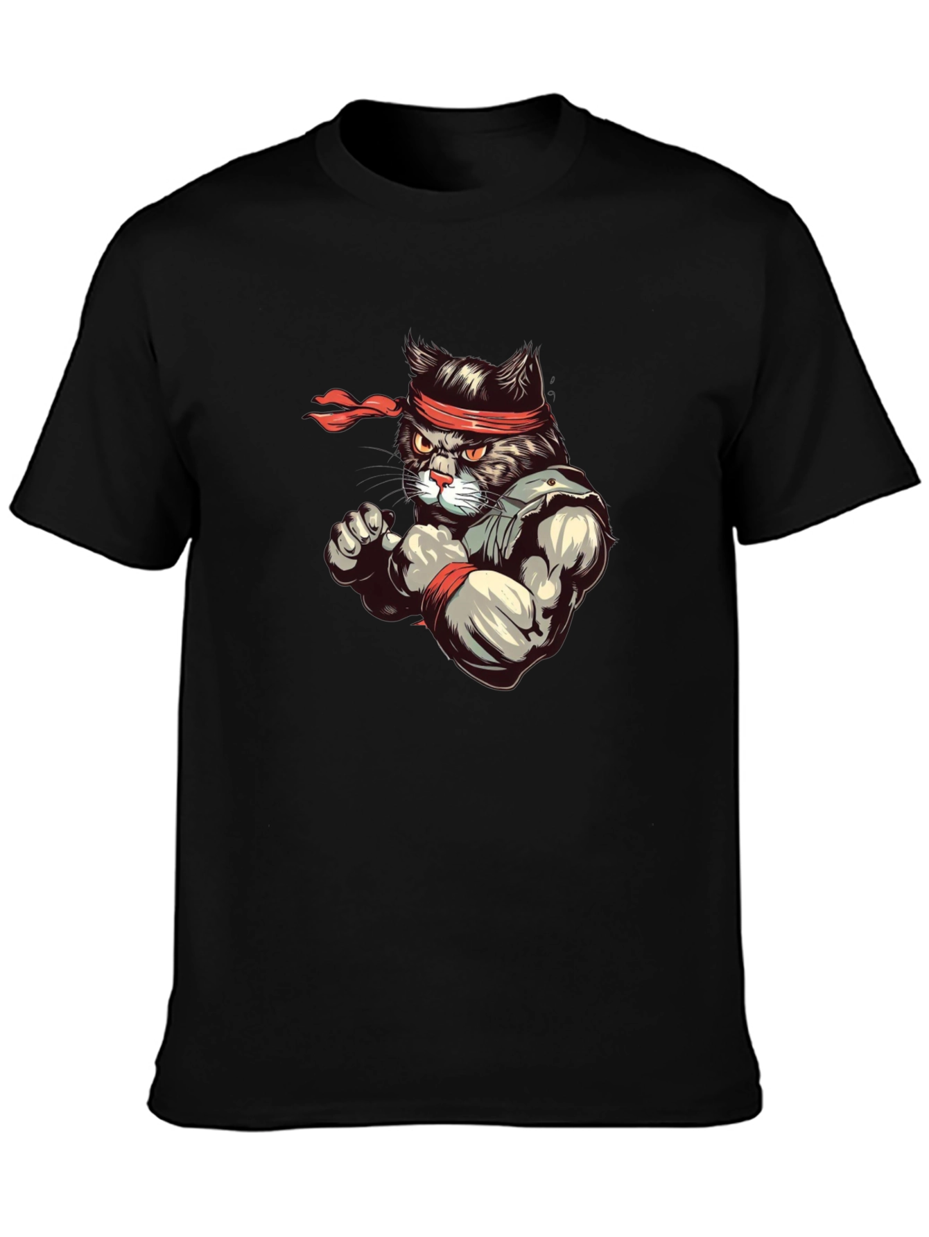 Martial Arts Cat T-Shirt - Ninja Cat Tee