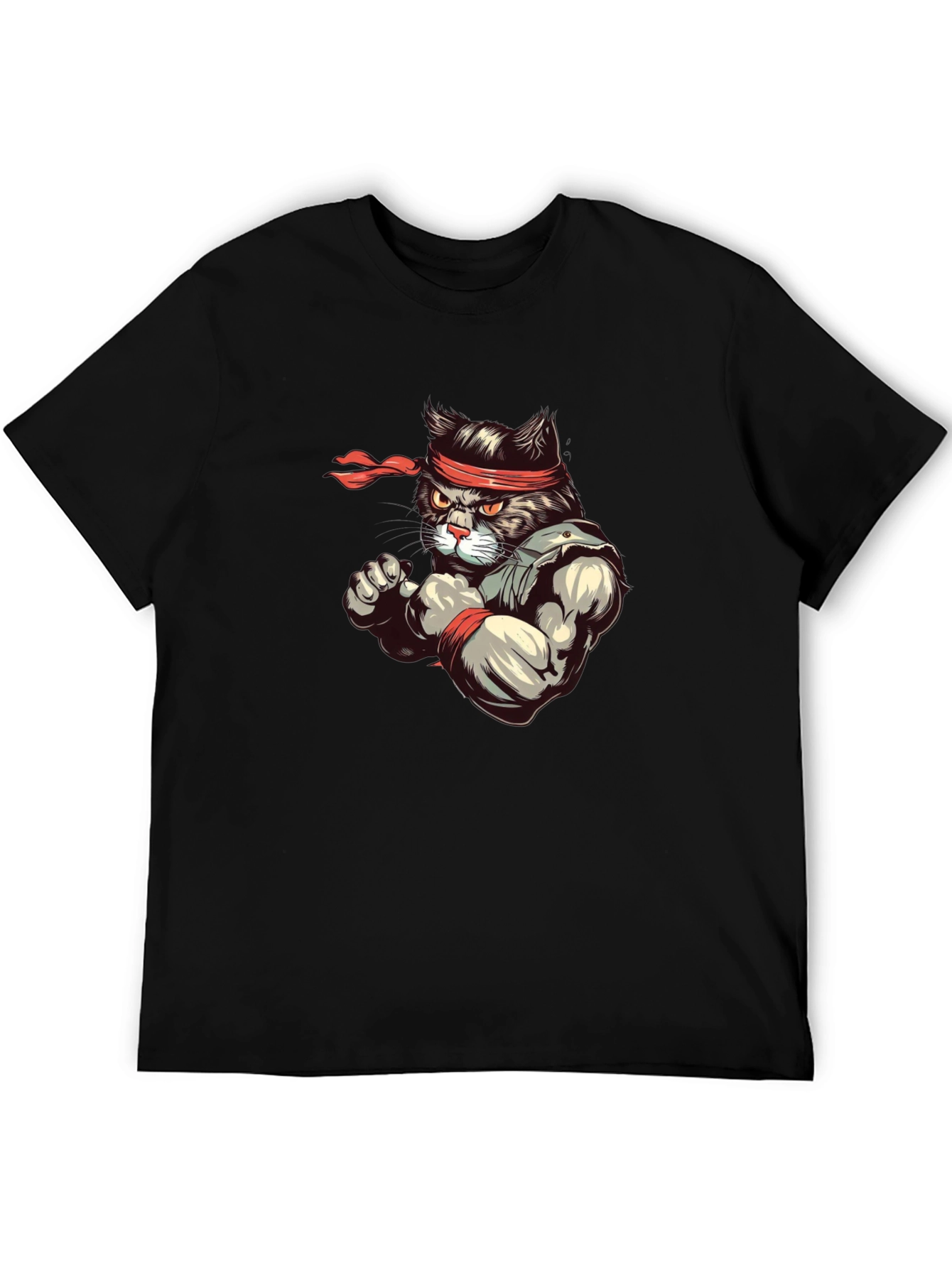 Martial Arts Cat T-Shirt - Ninja Cat Tee