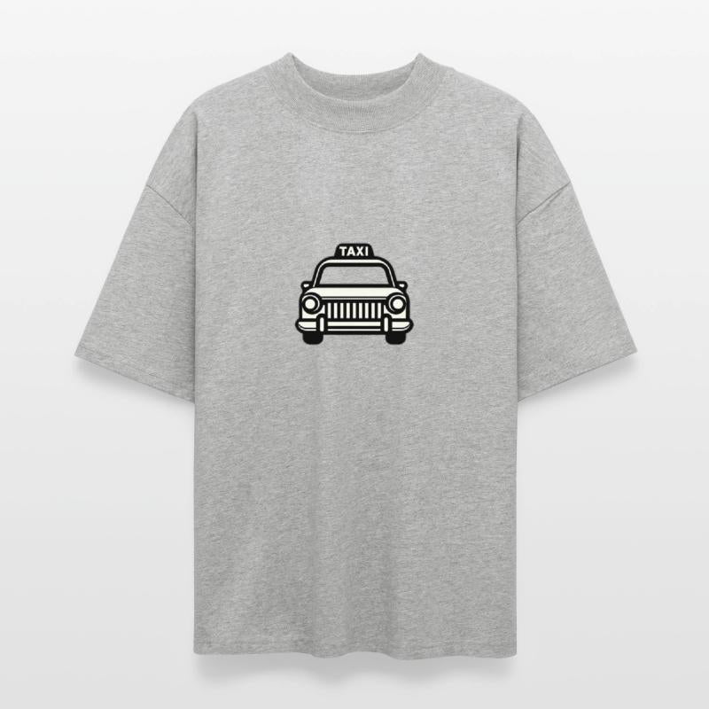 Taxi in black and white