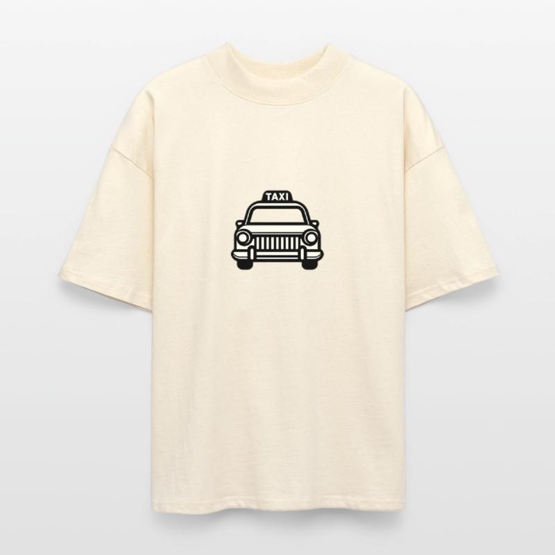 Taxi in black and white
