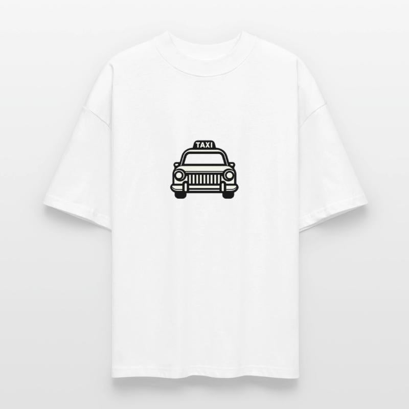 Taxi in black and white