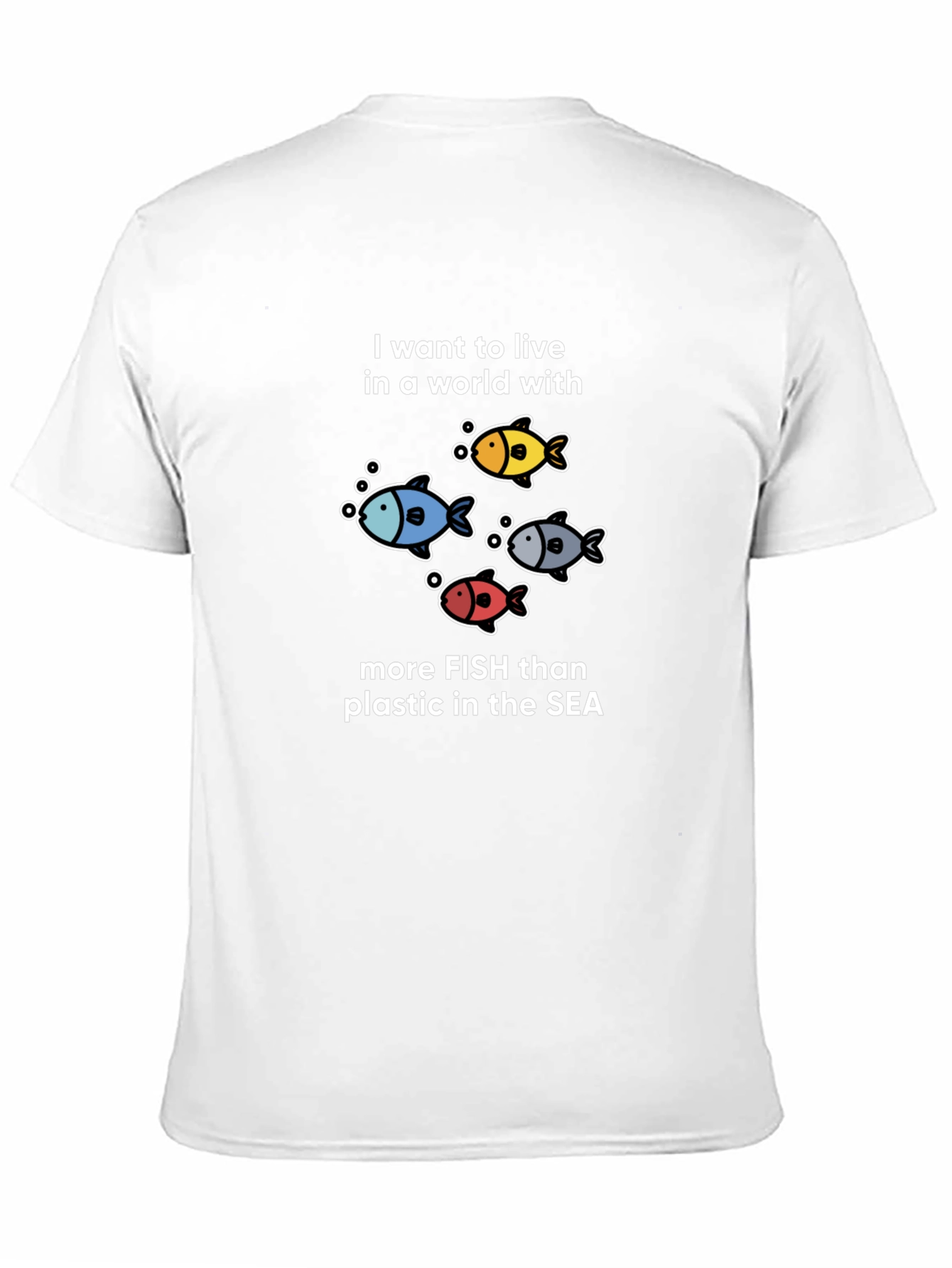 Fish Lovers T-Shirt: More Fish Than Plastic