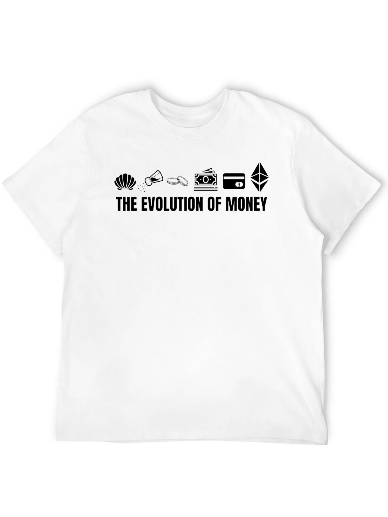 Evolution of Money Graphic T-Shirt - Black