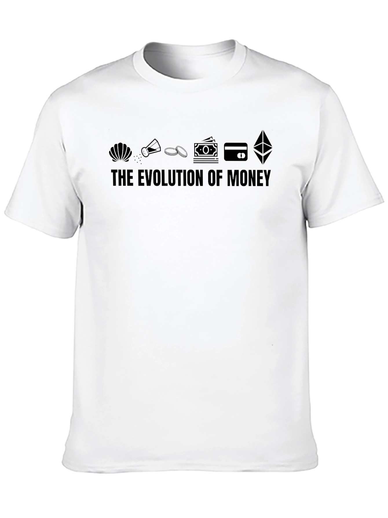 Evolution of Money Graphic T-Shirt - Black