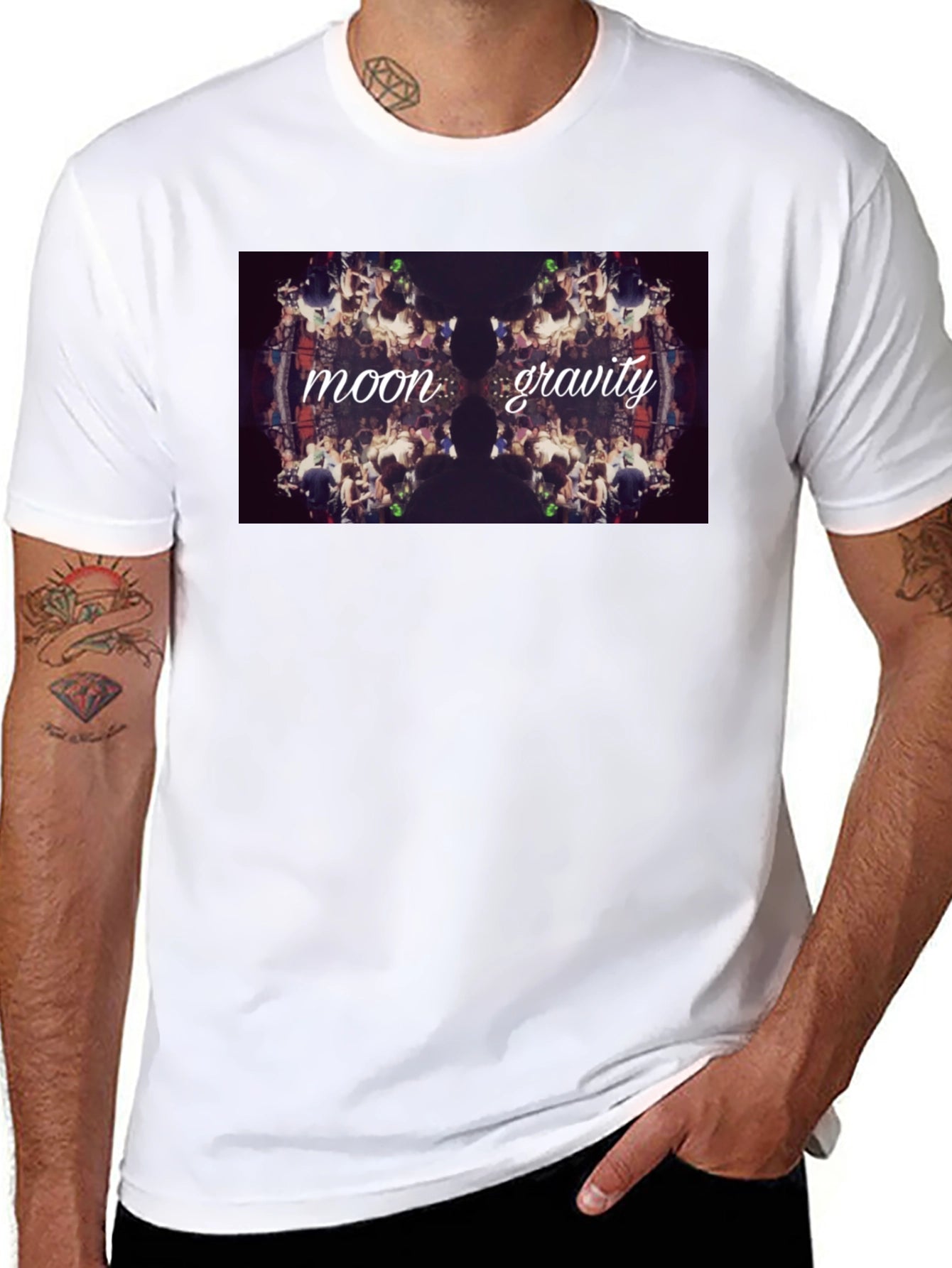 Moon Gravity Black Graphic Tee