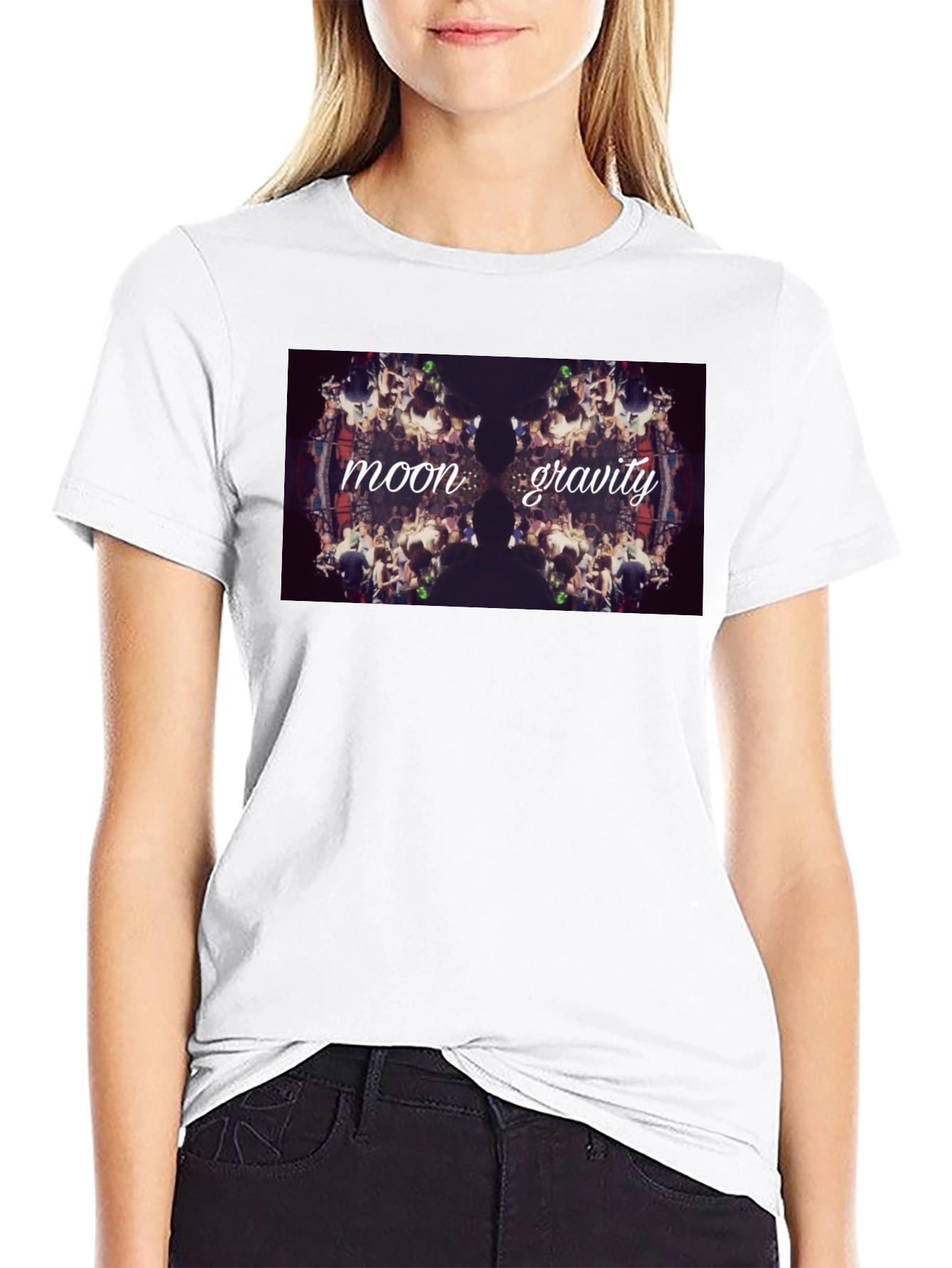 Moon Gravity Black Graphic Tee