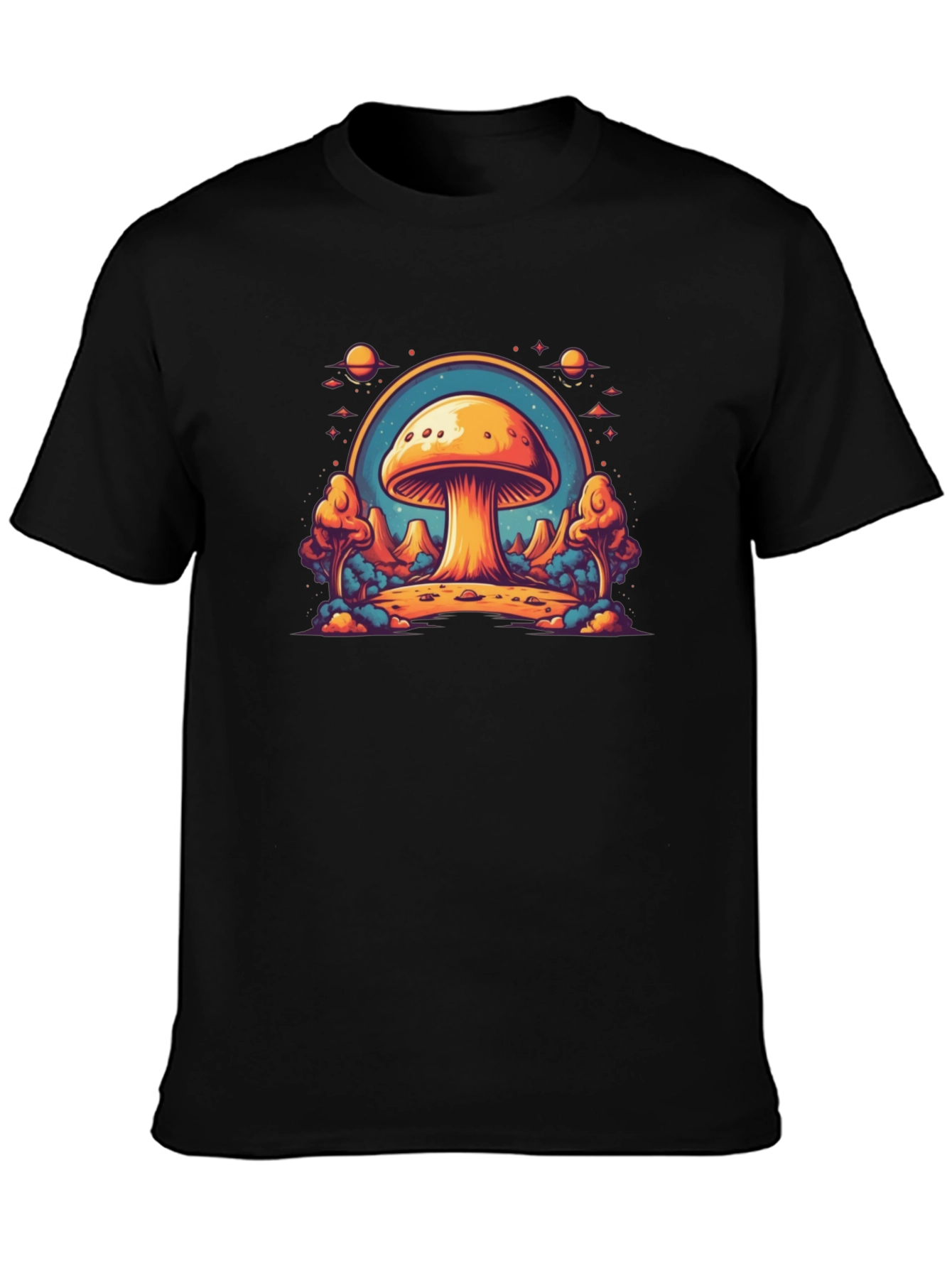 Psychedelic Mushroom T-Shirt - Trippy Space Design
