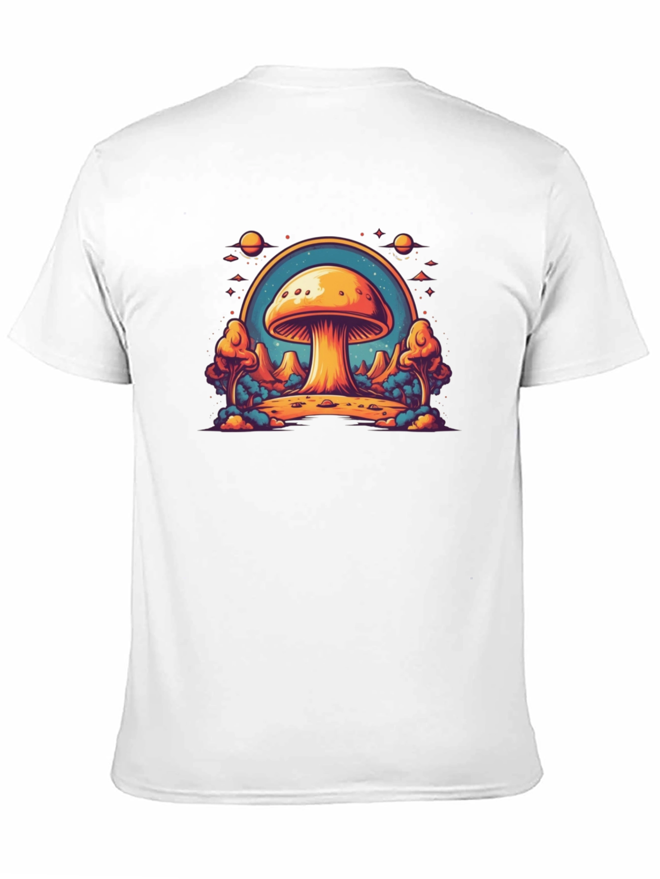 Psychedelic Mushroom T-Shirt - Trippy Space Design