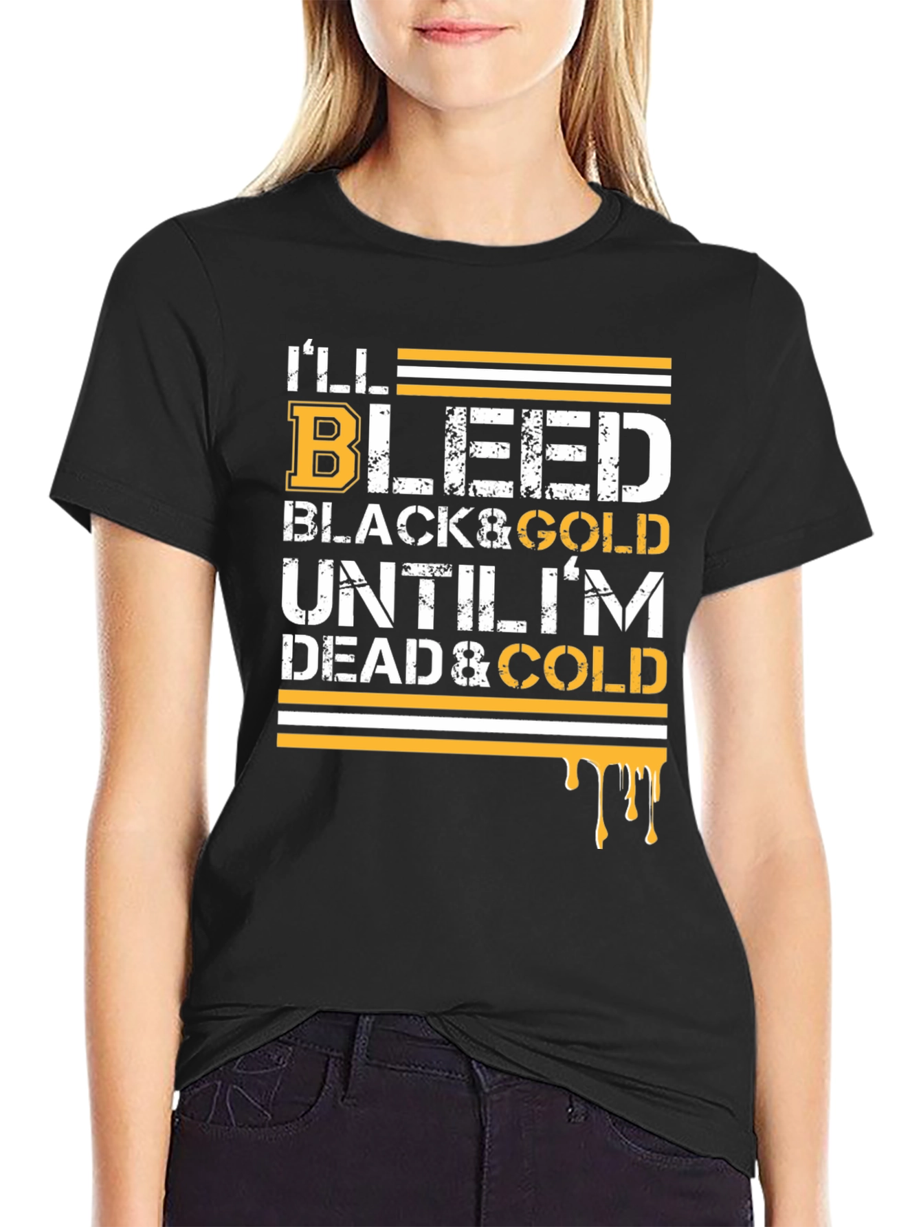 Ill Bleed Black & Gold T-Shirt