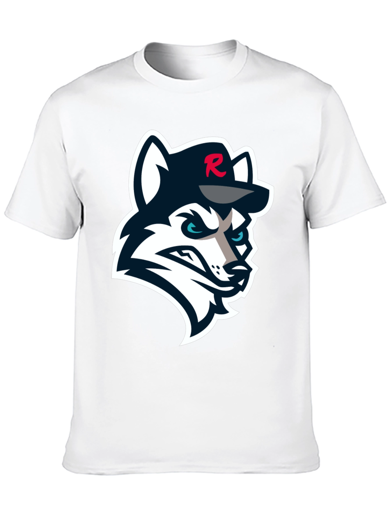 Black T-Shirt with Wolf Logo