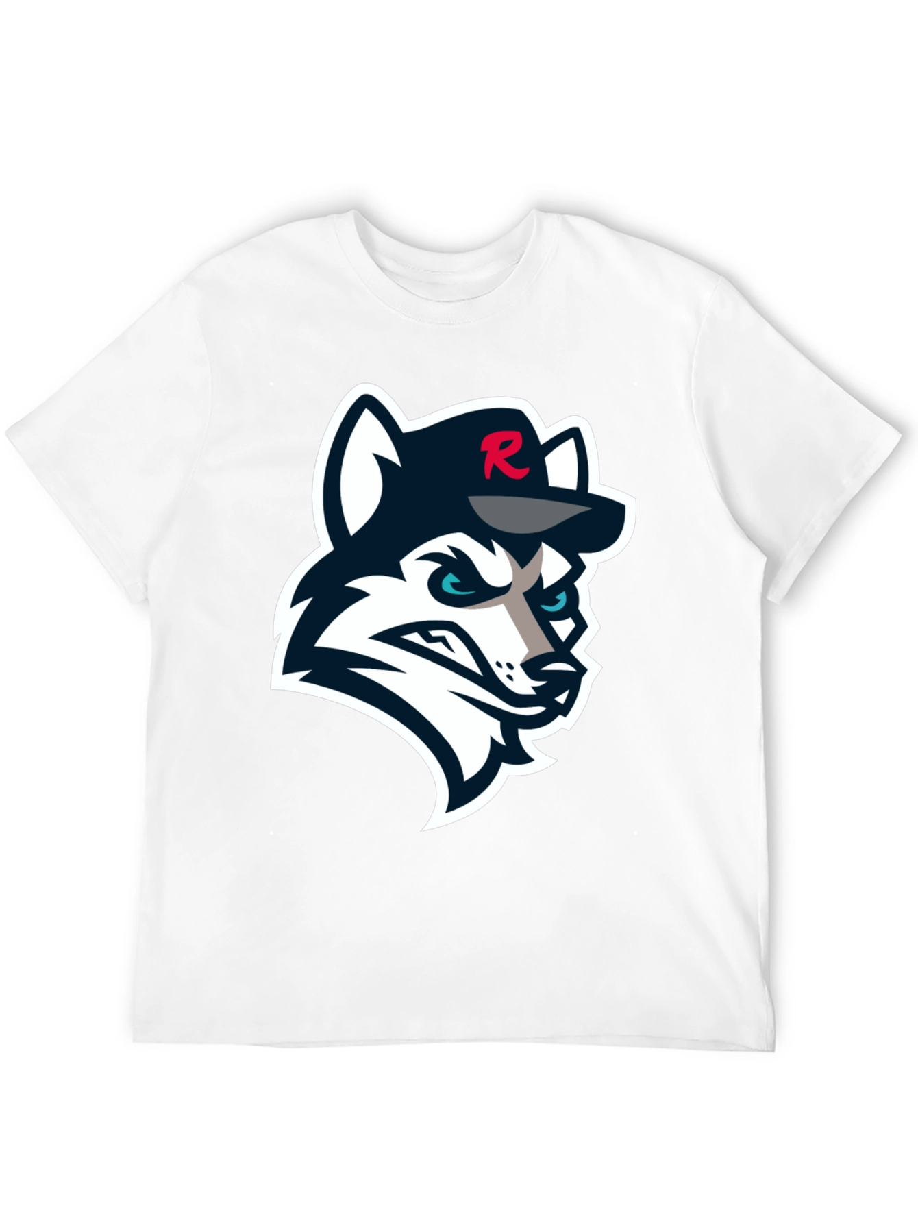Black T-Shirt with Wolf Logo