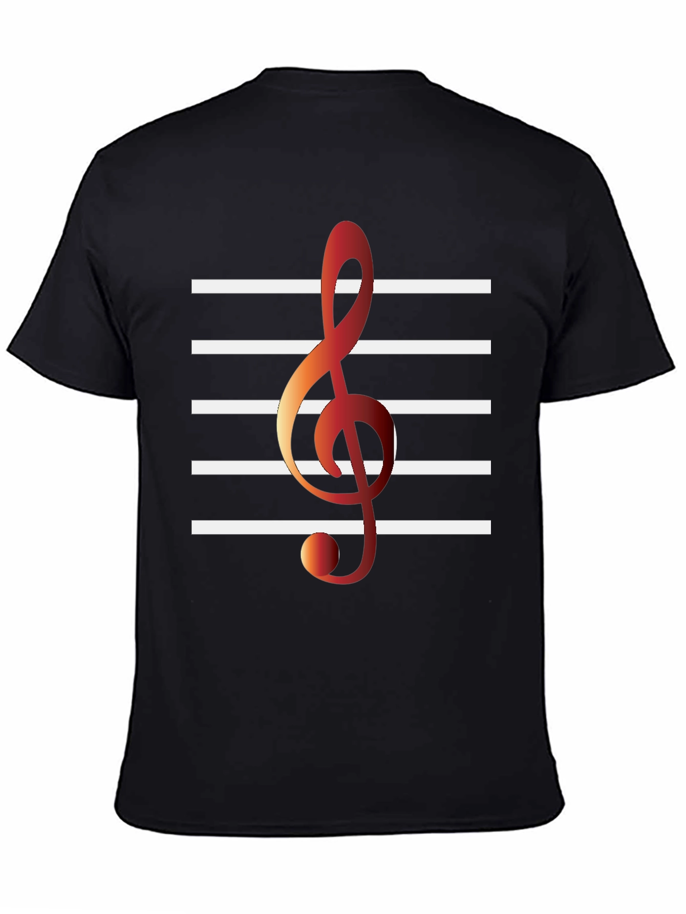 Musical Note T-Shirt - Black