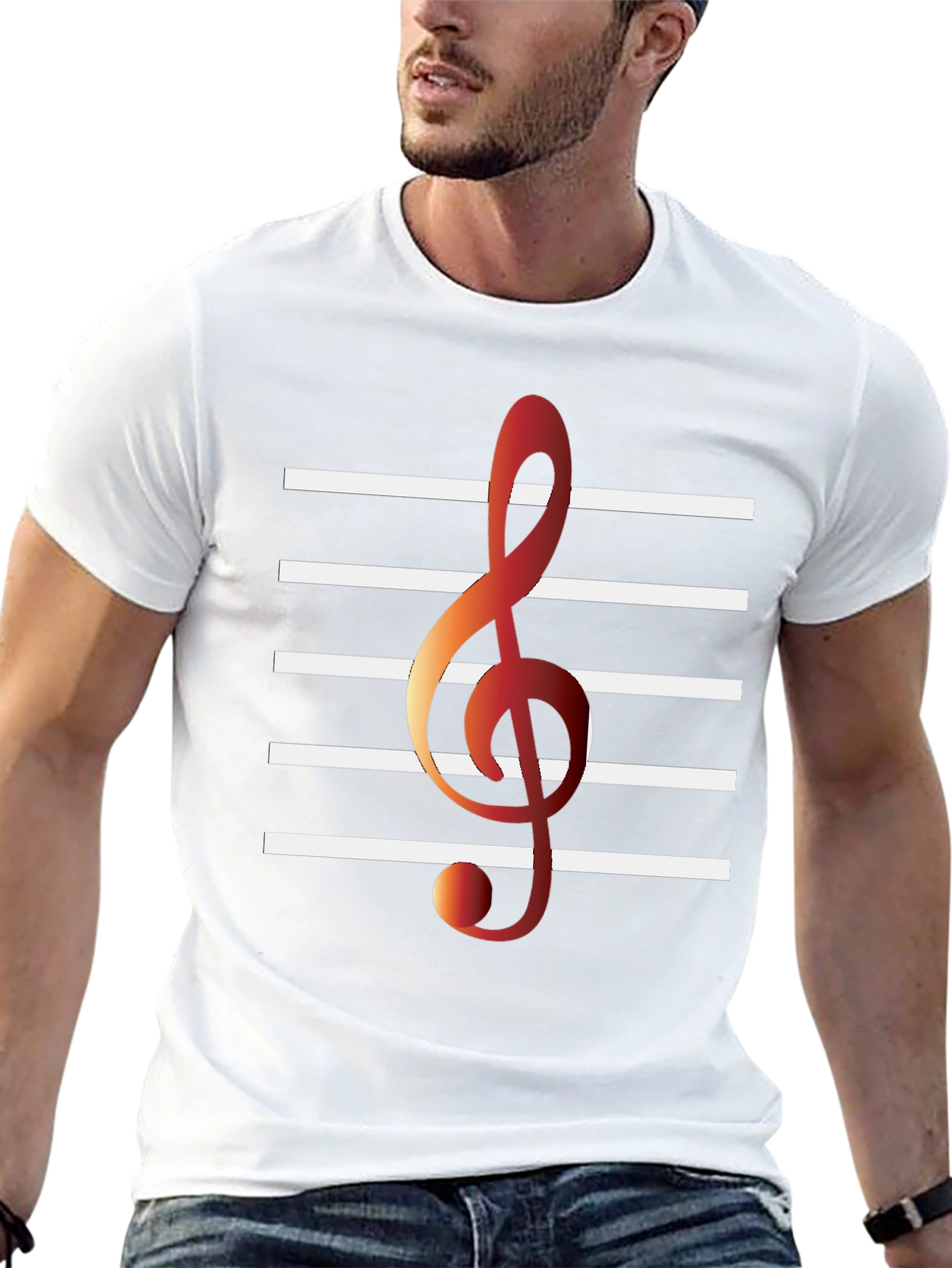 Musical Note T-Shirt - Black