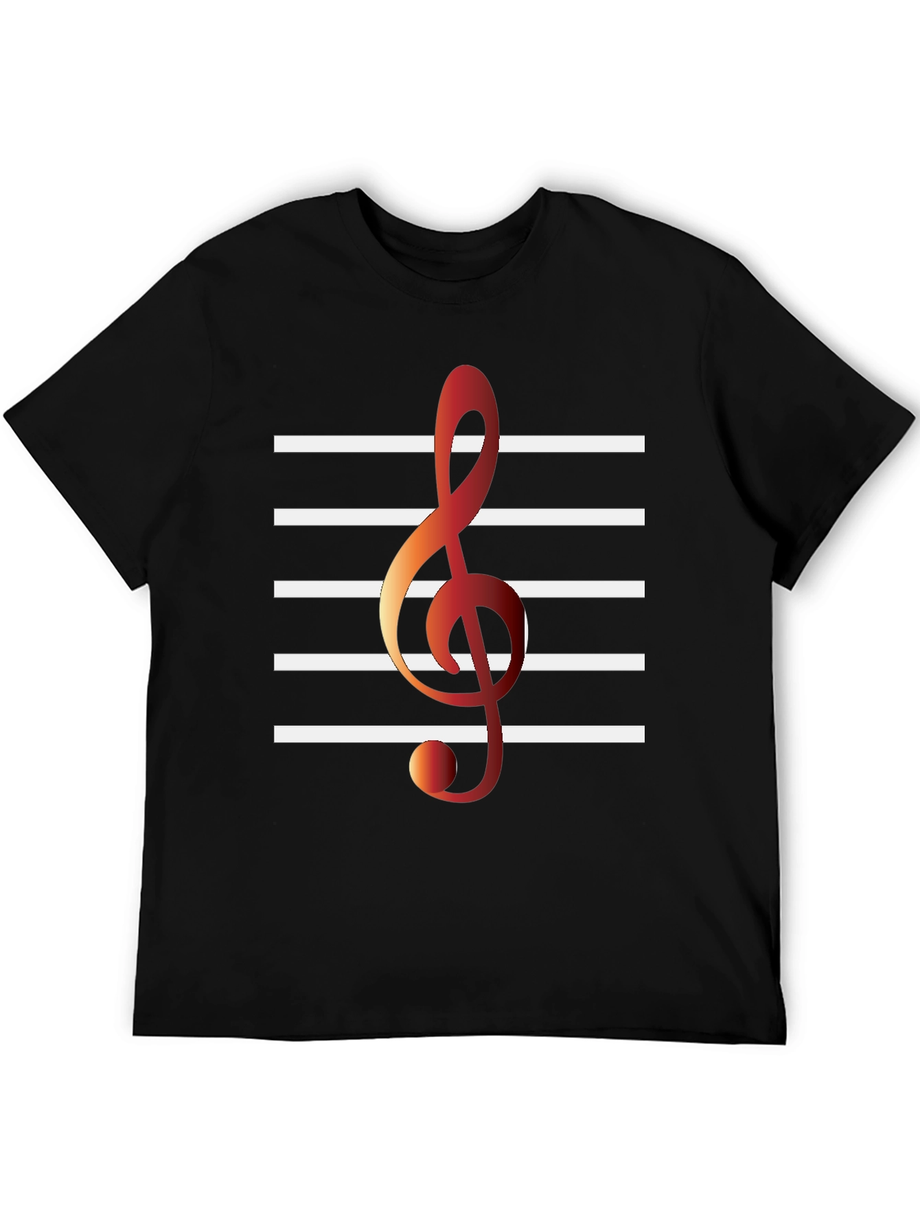 Musical Note T-Shirt - Black