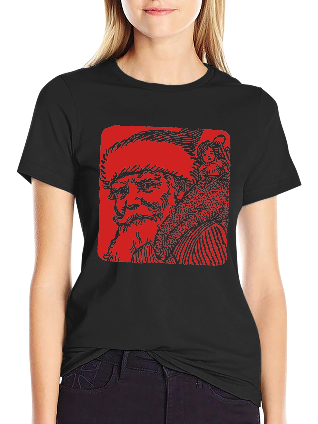 Santa & Child Graphic Tee