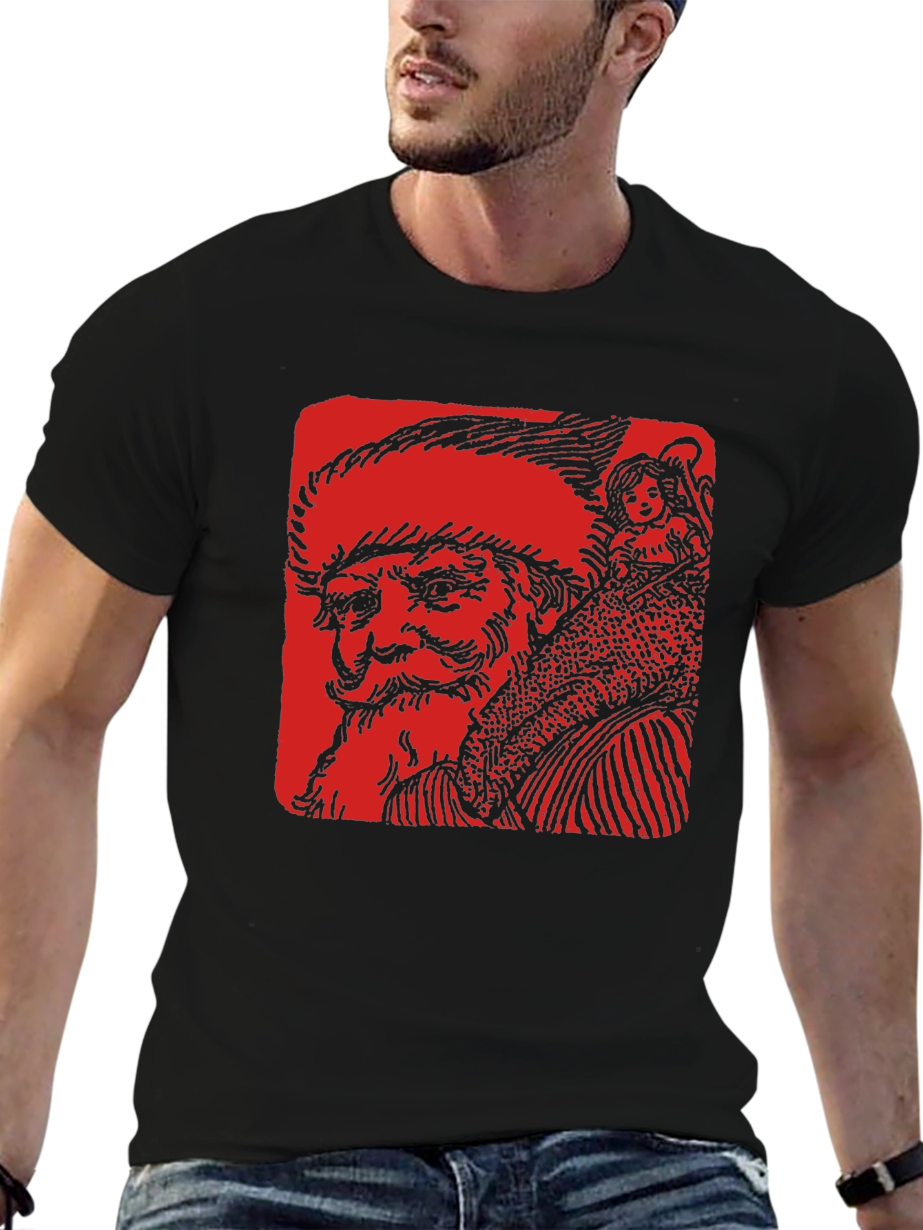 Santa & Child Graphic Tee
