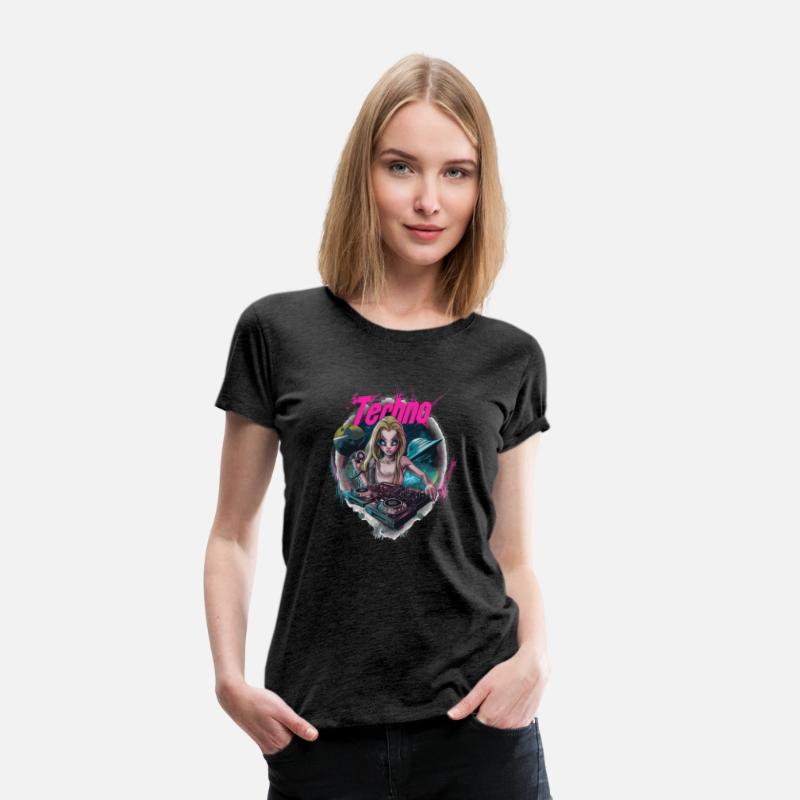 Techno DJ Alien Girl Rave Dancefloor
