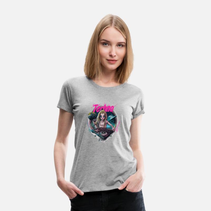 Techno DJ Alien Girl Rave Dancefloor