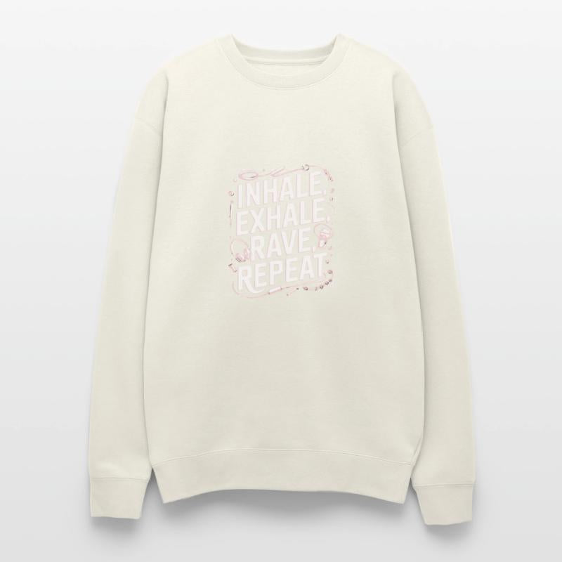Techno EDM DJ Gift - Inhale Exhale Rave Repeat