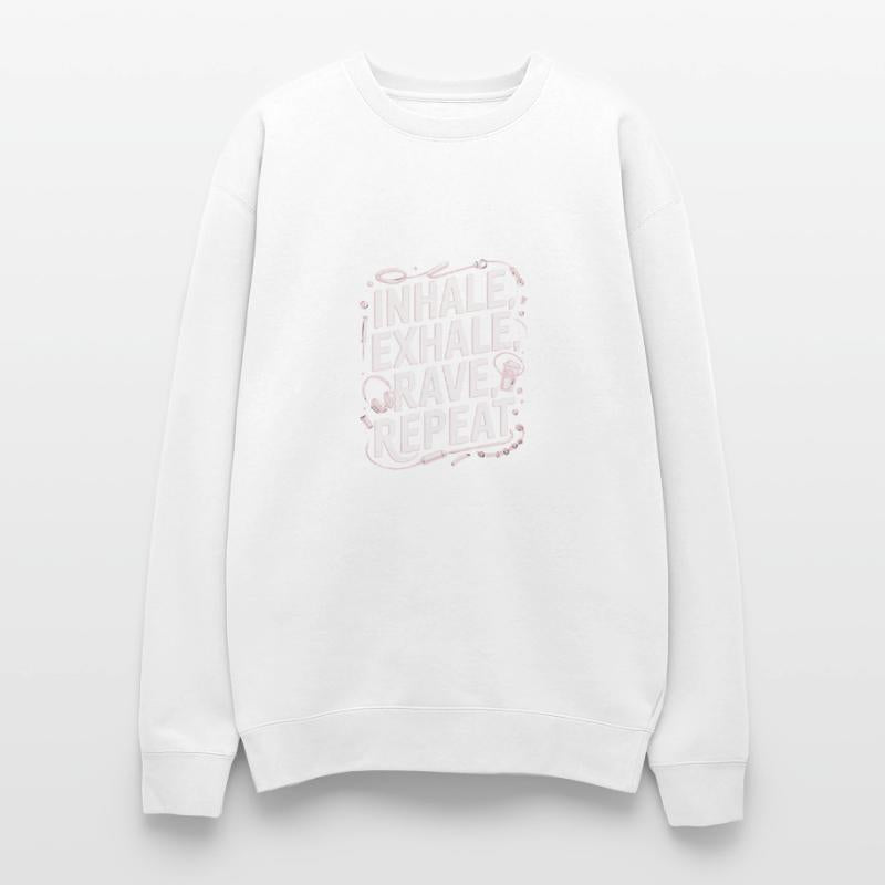 Techno EDM DJ Gift - Inhale Exhale Rave Repeat
