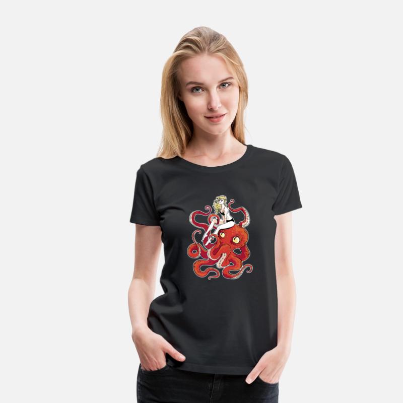 tentacles girl with octopus