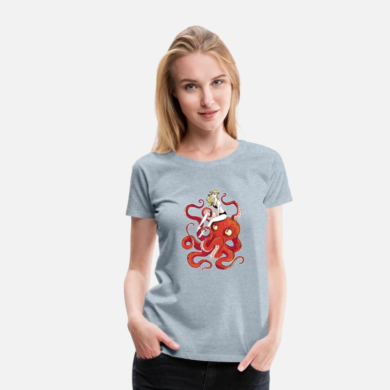 tentacles girl with octopus