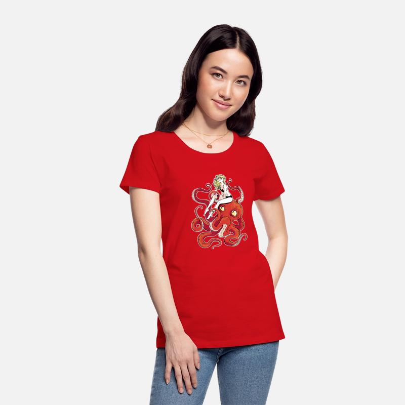 tentacles girl with octopus