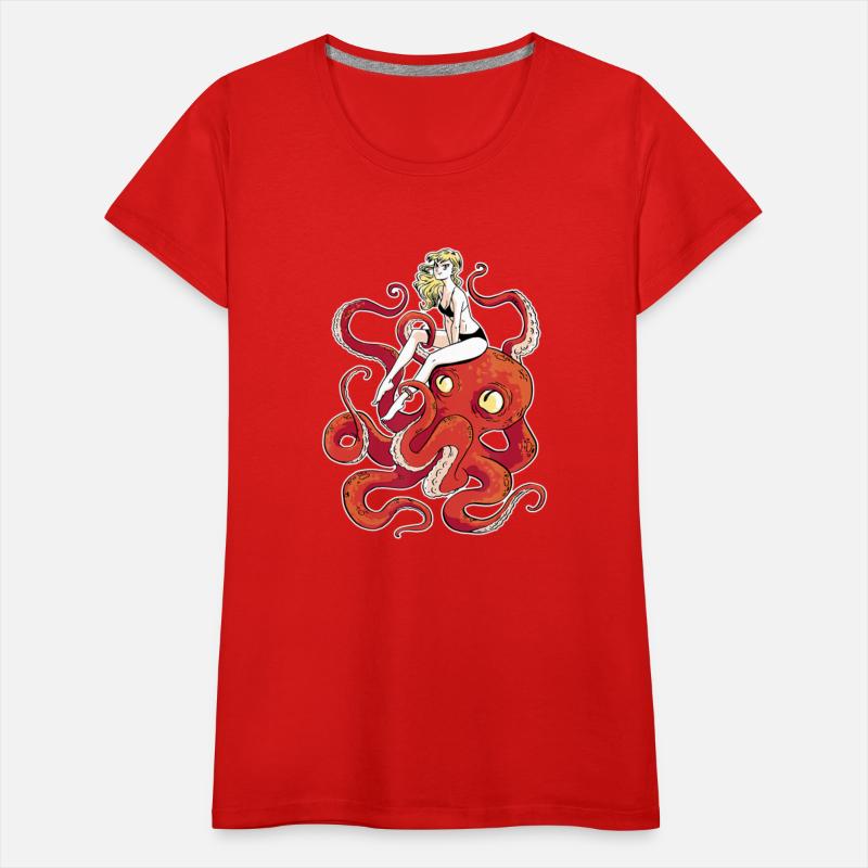 tentacles girl with octopus