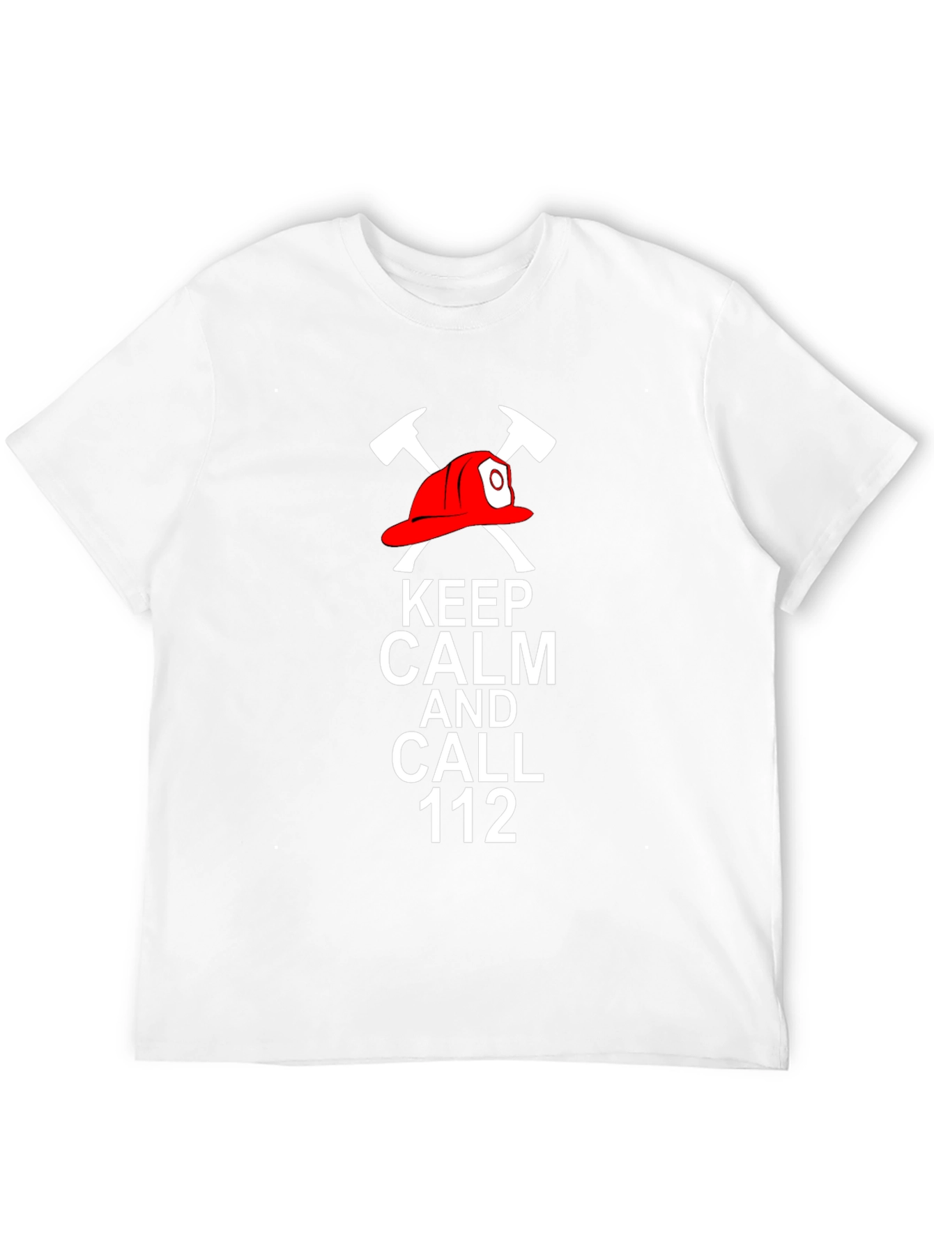 Keep Calm and Call 112 Firefighter T-Shirt