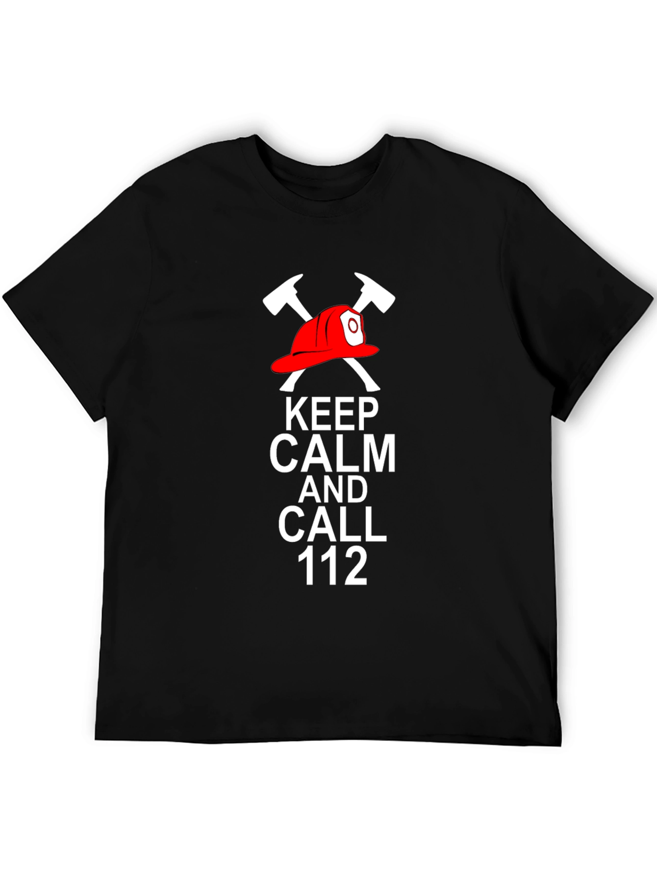 Keep Calm and Call 112 Firefighter T-Shirt