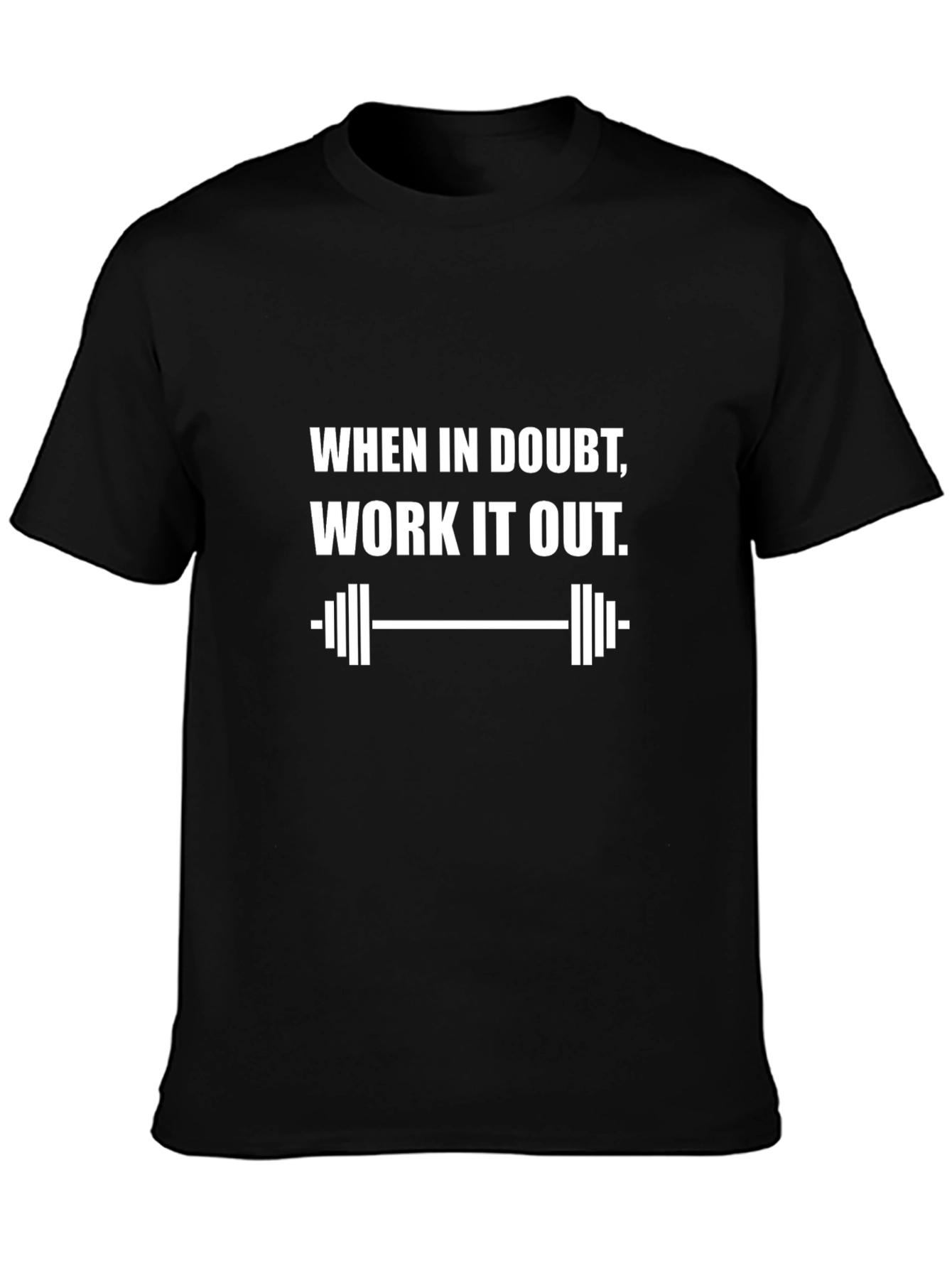 Workout Motivation Black Graphic Tee