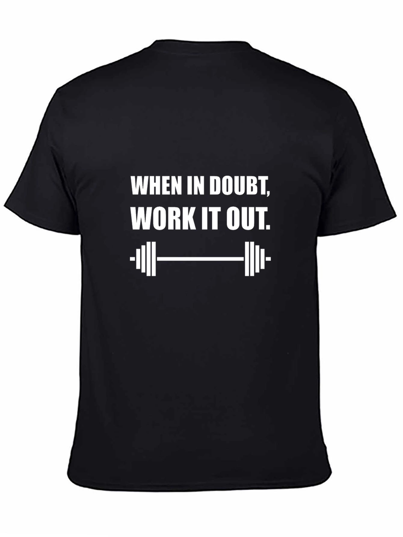 Workout Motivation Black Graphic Tee