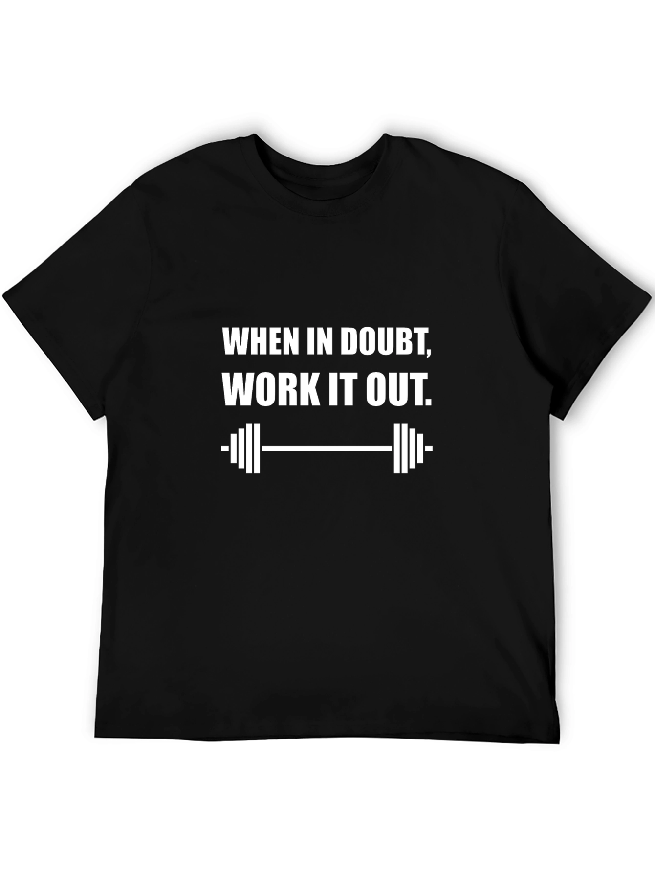 Workout Motivation Black Graphic Tee