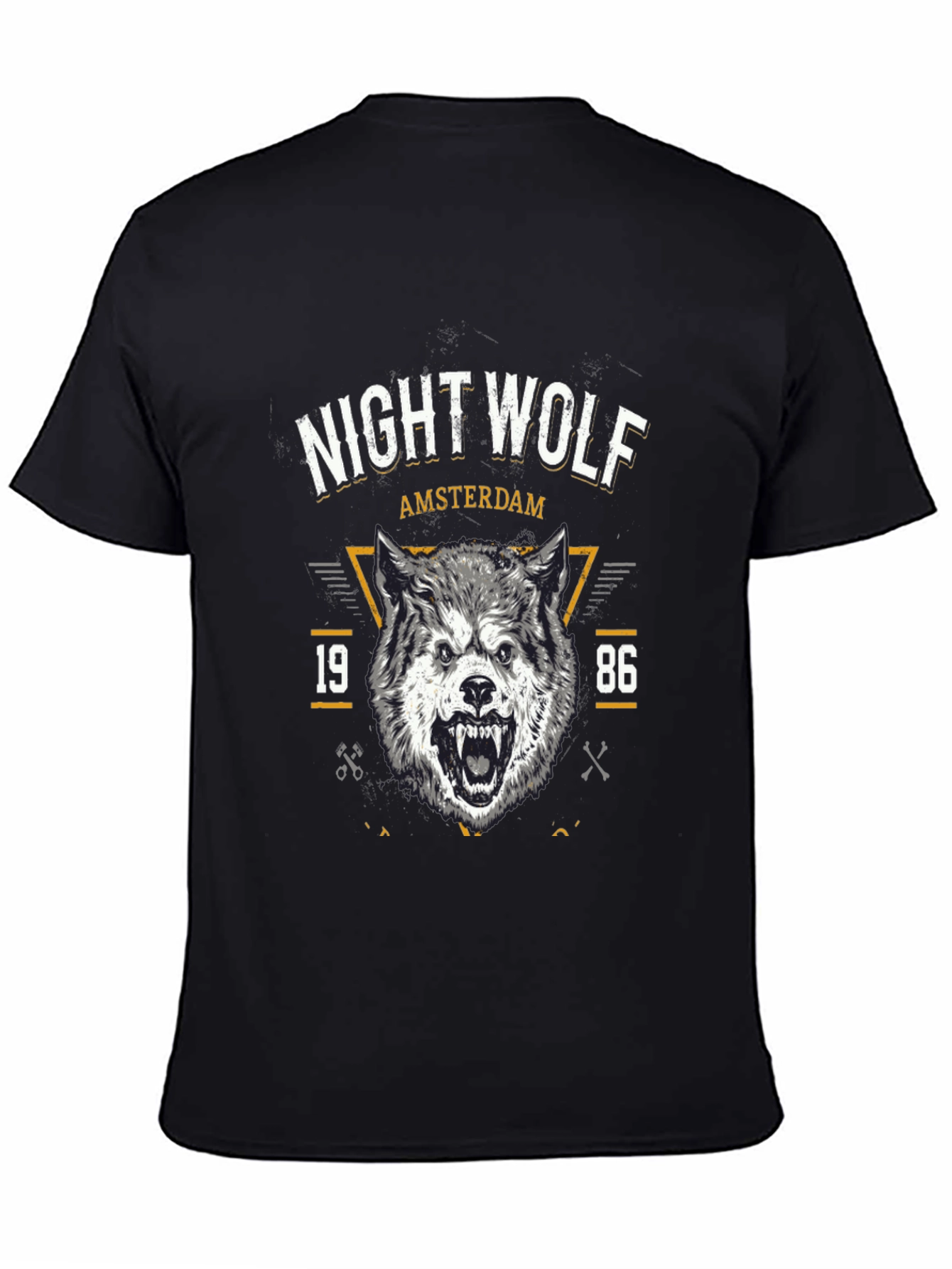 Night Wolf Amsterdam Graphic T-Shirt