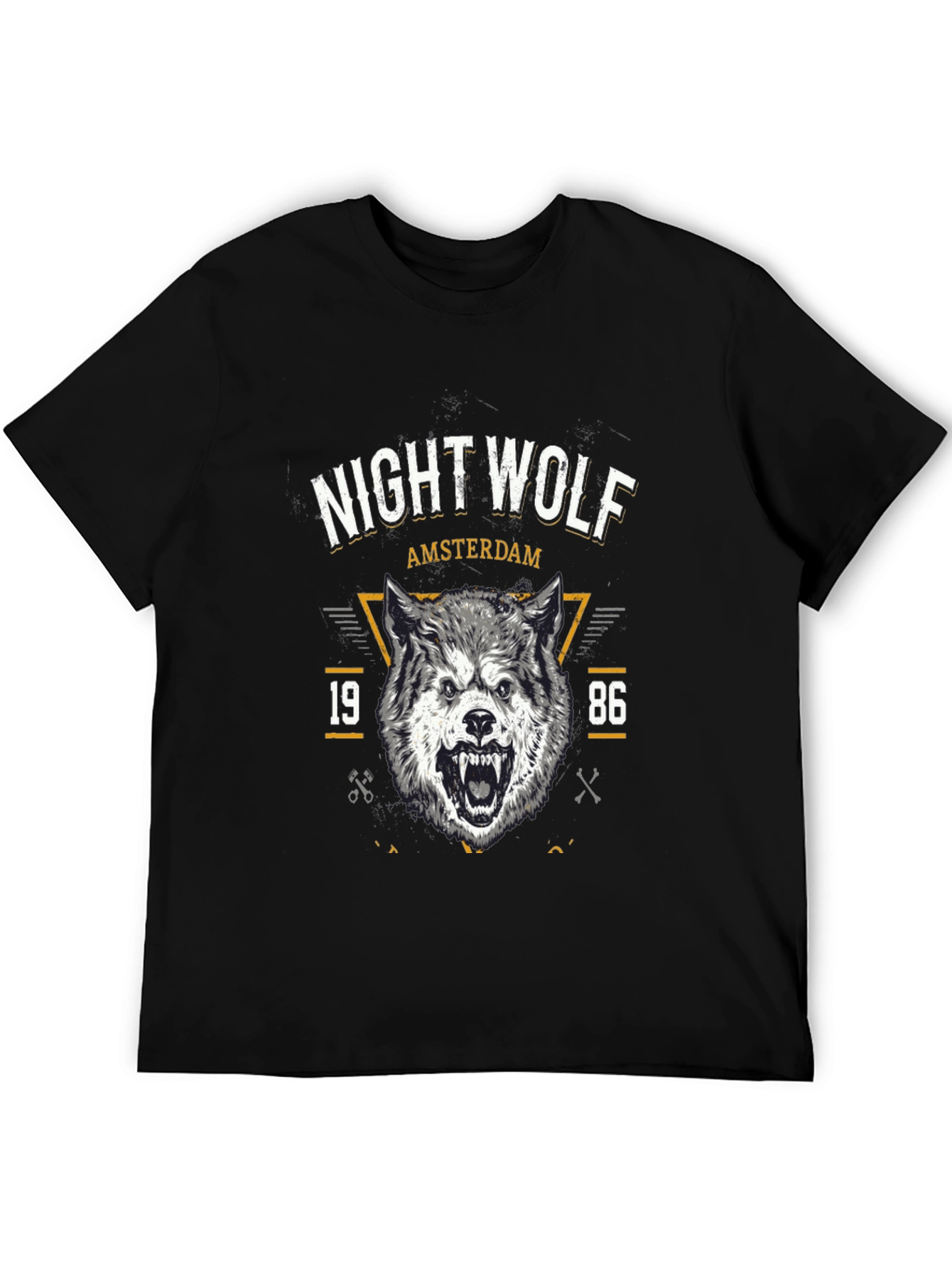 Night Wolf Amsterdam Graphic T-Shirt