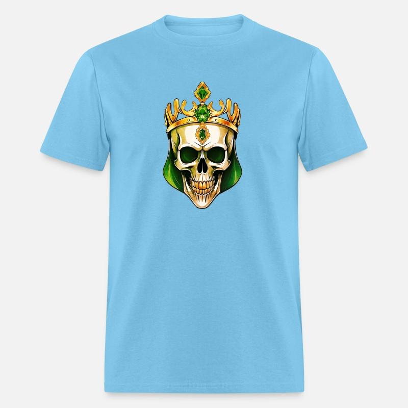 The Green King Skull with a Jeweled Crown