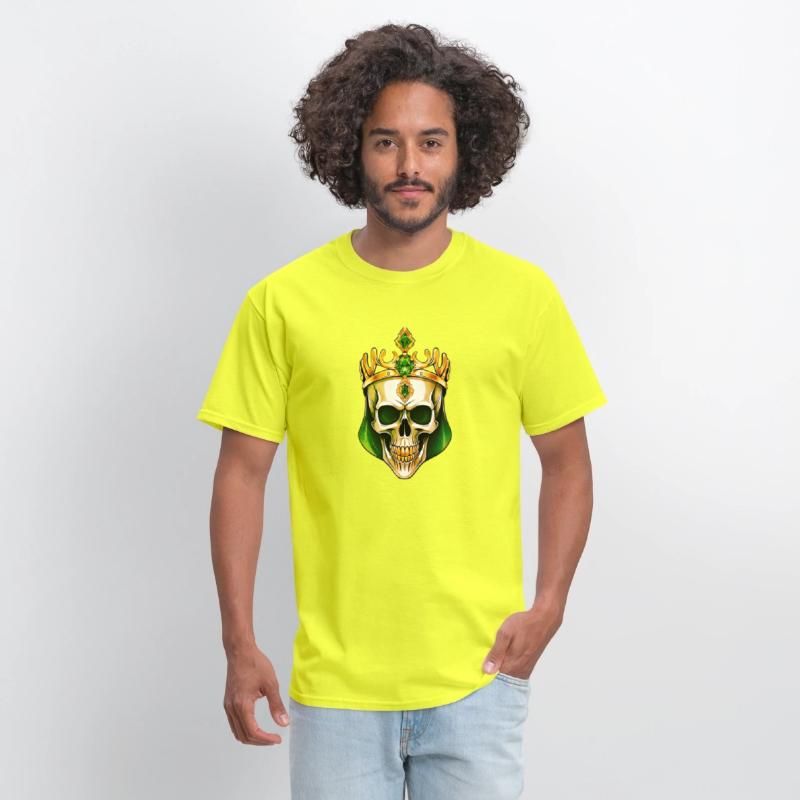 The Green King Skull with a Jeweled Crown