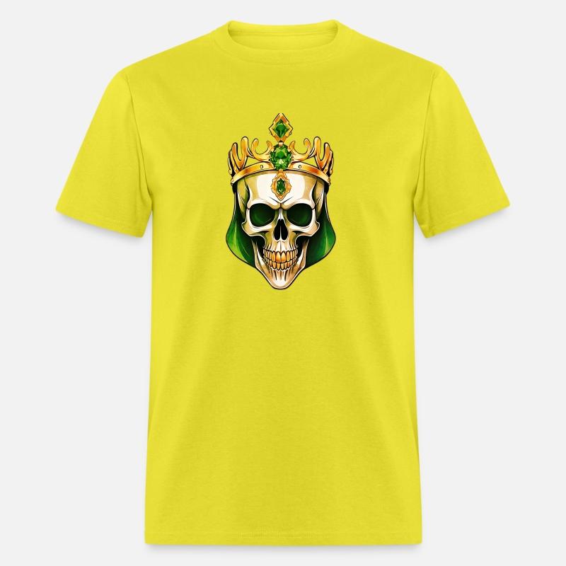 The Green King Skull with a Jeweled Crown