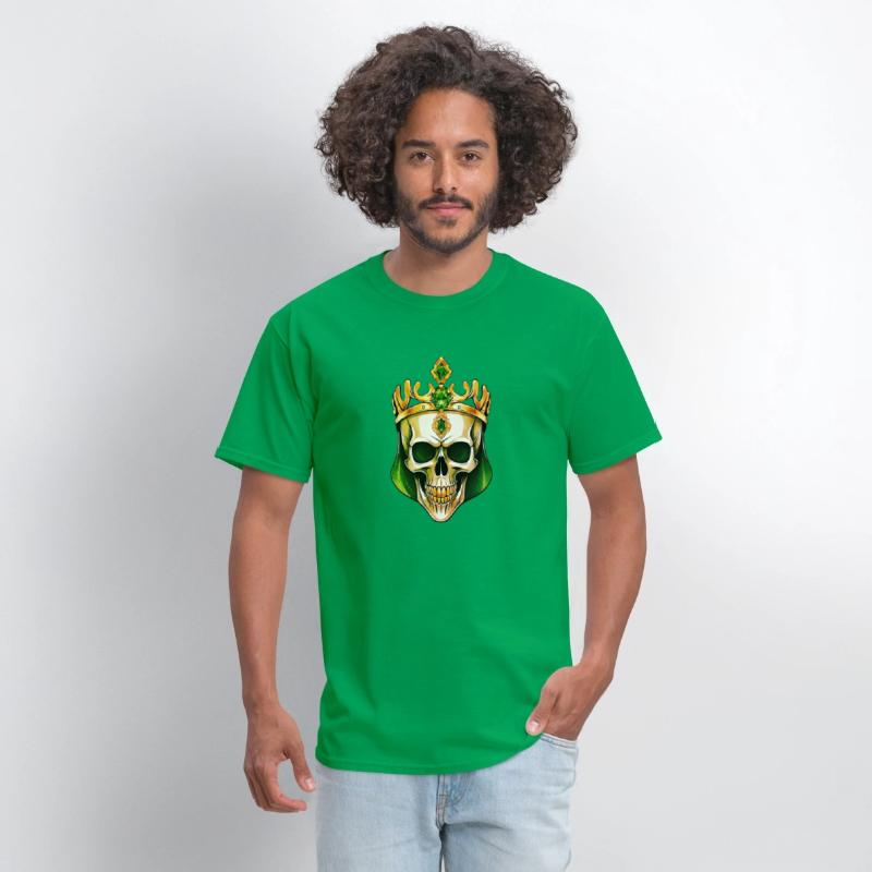 The Green King Skull with a Jeweled Crown