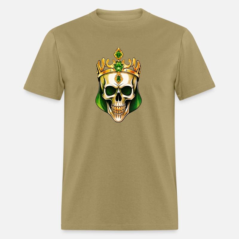 The Green King Skull with a Jeweled Crown
