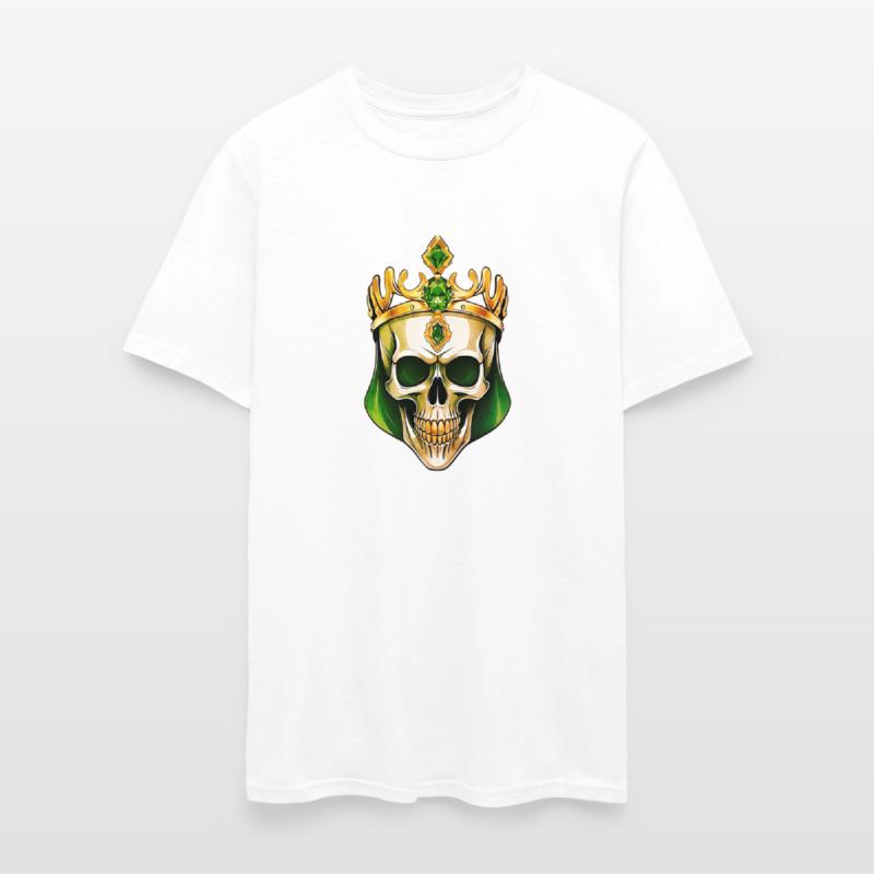 The Green King Skull with a Jeweled Crown